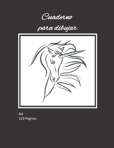 Unicornio Cuaderno Para Dibujar: Cuadernos Grande Con Papel