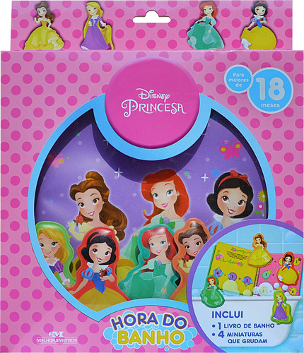 Princesas - Hora do Banho, de Disney. Série Hora do Banho Editora Melhoramentos Ltda., capa mole em português, 2019