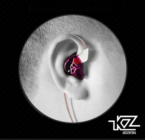 Imagen 4 de 4 de Auriculares In Ear Kz Zst Pro 2 Vias Monitor Sin Micrófono