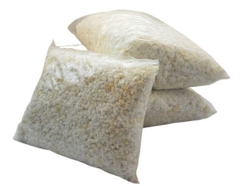 Relleno elástico especial de hojuelas de muérdago para cojines de color beige claro