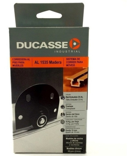 Sistema Corredizo Para 2 Puertas De Madera Al 1535 Ducasse