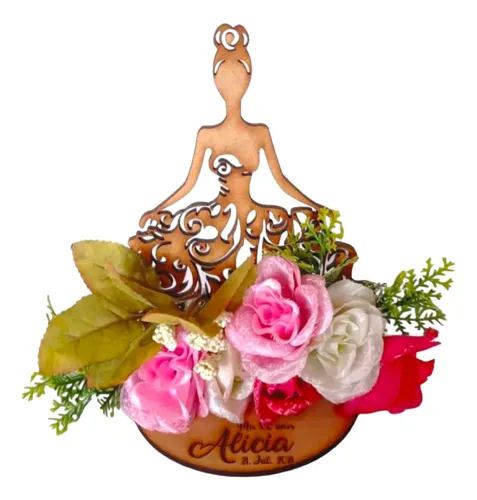 comprar Centro De Mesa Quinceañera 15 Cm 10 Pz