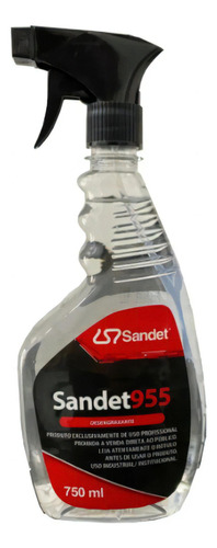 Desengraxante Industrial Em Spray Sandet 955 Limpeza Pesada