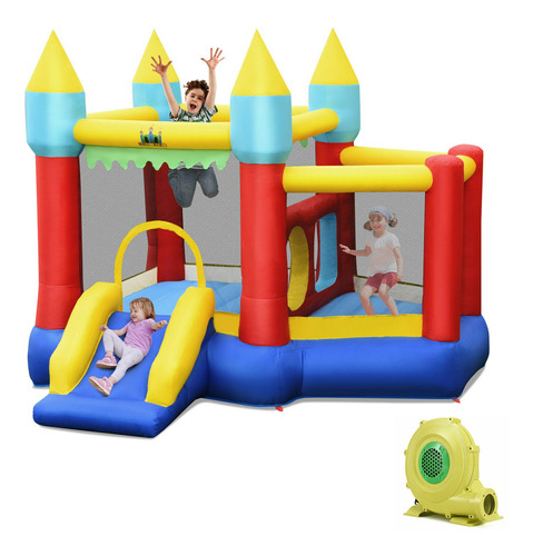 Castillo Inflable Con Túneles Piscina De Pelotas Y