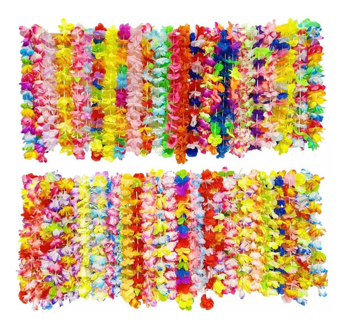 Ecafolgi Hawaiian Leis 100 Piezas De Flores Hawaianas Para A