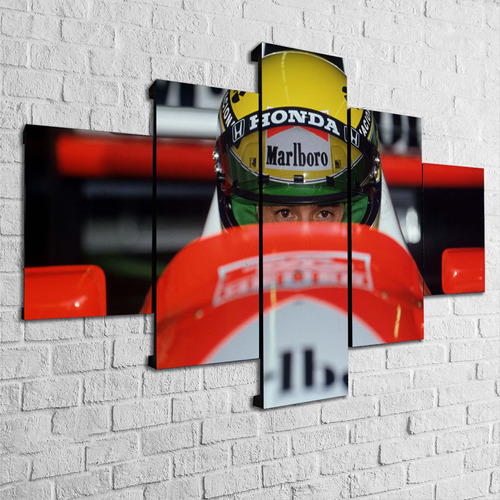 Cuadro Ayrton Senna F1 Moderno Poliliptico Modelo 0002