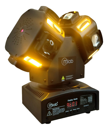 Luz Fiesta Robot Dual Moving Head Led Rgbw 3 En 1/ Mlab 9427