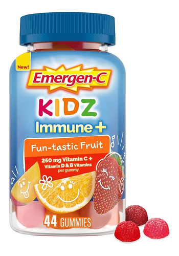 Emergenc Kidz Soporte Inmune Vitamina C 44 Gomitas Sabor Frutas