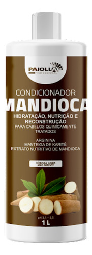  Condicionador Mandioca Paiolla 1l Hidratação Nutrição