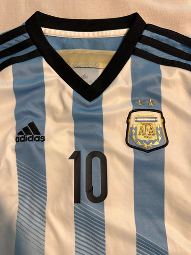 Remera Original Adidas Mundial 2014. Talle 10. (Usado)