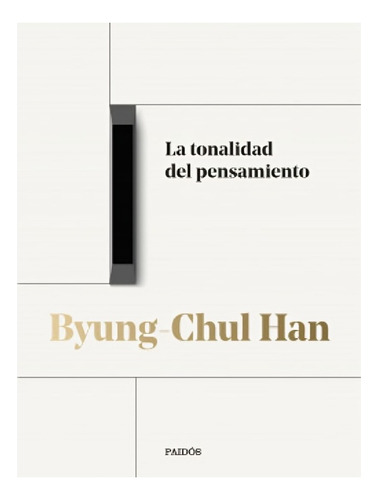 Libro La Tonalidad Del Pensamiento /byungchul Han