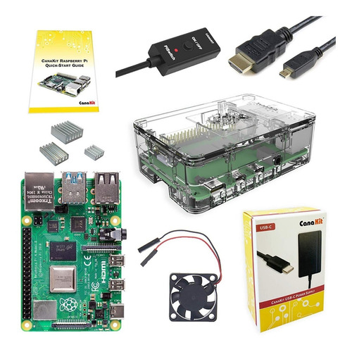 Canakit Raspberry Pi 4 Modelo B 2gb Basic Starter Kit Cooler