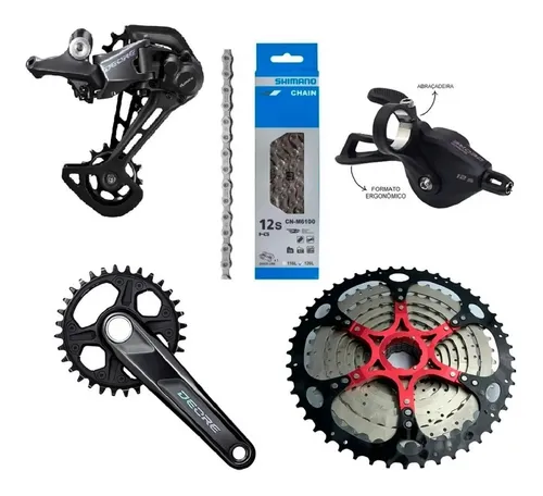 Kit Deore De 12 Velocidades Com Cassete Absolute 12v 11 50