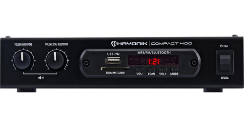 Amplificador Ambiente 40w Rms Bluetooth Compact 400 Hayonik