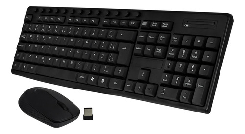  Teclado E Mouse Maxmidia Combo Sem Fio Wireless Max-tec2 