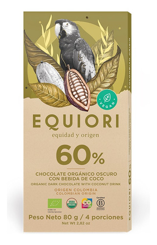 Chocolate Equori 60% Coco
