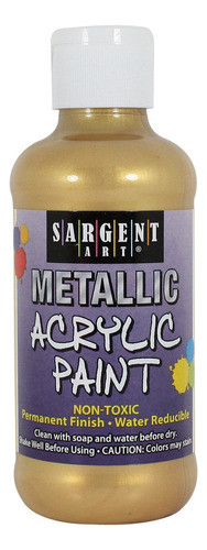 Art Pintura Acrilica Metal Liquido 8 Onza Color Bronce Mate