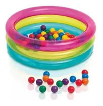 Comprar Piscina Infantil 63 Litros Inflável Colorida 50 Bolinhas