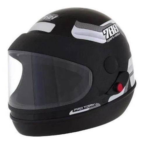 Capacete Liberty Sport Sm 788 Preto/branco 58