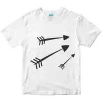 Comprar Playera Blanca Hombre Diseño Flechas Kit Corazón-flechas   