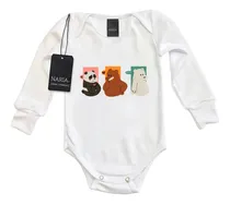 Comprar Body Bebe Manga Larga Osos Escandalosos Diseño Logo - Psoe6