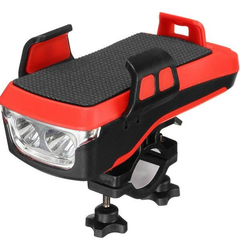 Imagen 1 de 6 de Luz De Bicicleta Mtb 400 Lumenes + Porta Celular + Bocina