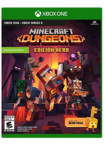 Minecraft Dungeons Hero Edition Multijugador Xbox One Físico