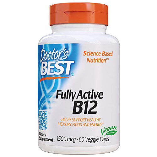 Mejor Fully Active B12 1500 Mcg, Non-gmo, Vegan, Hczc4