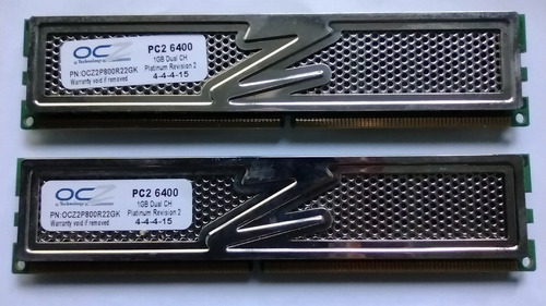 Memoria De Pc Ocz Technology Pc2 6400 2gb (2x 1) Dual Ch Kit