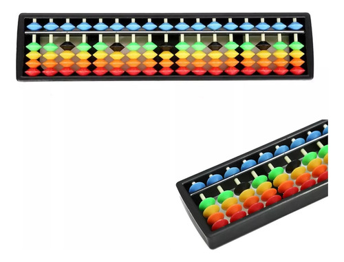 Columna De Perlas De Plástico De 17 Barras Abacus Soroban