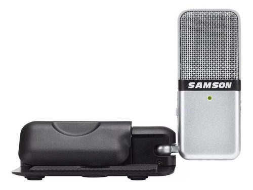Imagem 1 de 2 de Microfone Samson Go Mic condensador cardióide e omnidirecional prata