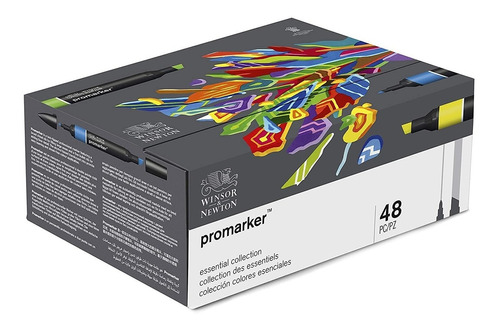 Set Promarker Winsor & Newton Box X 48 Essential + Regalo!