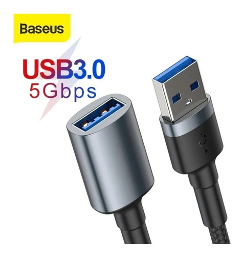Extensor Adaptador Usb-a 3.0 Macho Hembra 1 Metro 3.0 Baseus