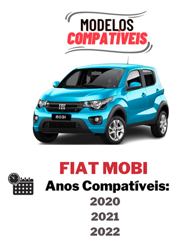 Emblema Cromado Grade Fiat Argo Cronos Mobi 2020 2021 2022