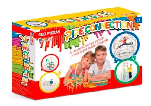 Juego Didactico Construccion Pipe Connection Magnific 400 Pz