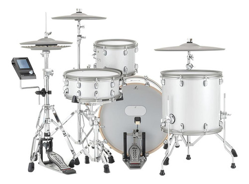 Bateria Eletrônica Design Acústico Efnote 7 4 Pçs Usb Midi Cor Prata
