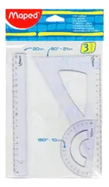 Comprar Set De Geometria X 3 Elementos De 20cm Maped 