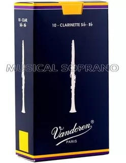 Palhetas Vandoren Tradicional Clarinete (com 10) - N° 2,5