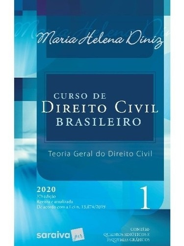 Curso De Direito Civil Brasileiro- Vol. 1 - 37ª Edição 2020