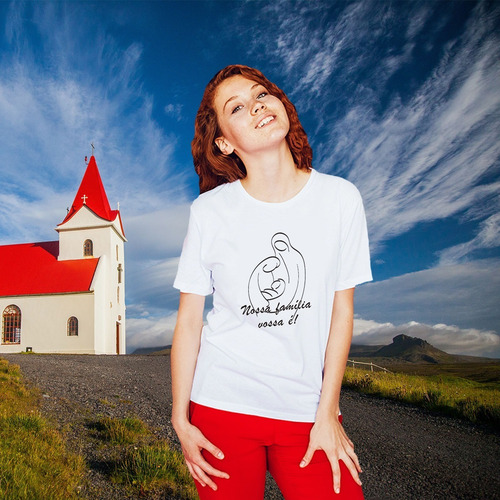Camiseta Personalizada Sagrada Família - Católica - Giftme