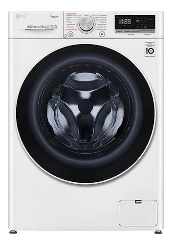 Lavadora LG Carga Frontal Aidd 12kg Wm12wvc4s6 Color Blanco