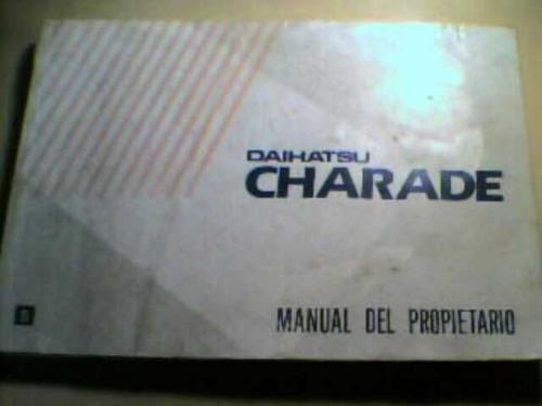 Manual Original De Usuario: Daihatsu Charade 1991/92