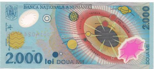 2 Hermosos Billetes De Rumania Plastico Sin Circular