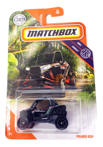 Matchbox  Mbx Jungle 59/100 - Polaris Rzr (negro)