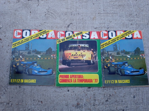 Lote De 3 Revistas Corsa Año 1977