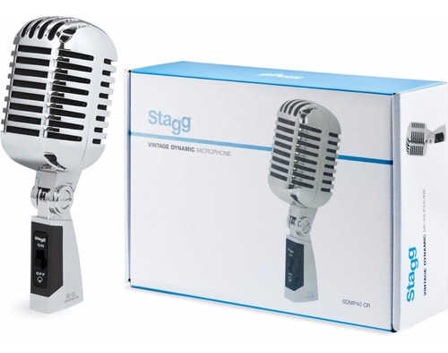 Imagen 2 de 5 de Microfono Vintage Stagg Sdmp40cr Vintage 50s T/shure