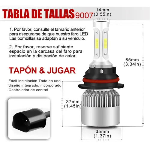 Kit De Luz Alto/bajo Led 9004 Para Jeep Grand Cherokee 93-98