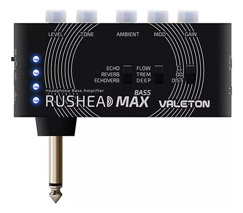 Amplificador USB para auriculares Valeton Multi Effects para coche, color negro