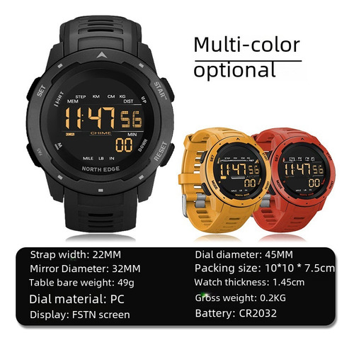| Reloj Digital, Deportivo, Digital, For Hombre, Reloj For