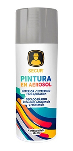 Pintura Aerosol Spray Gris Claro 400ml Int / Ext S - Aym